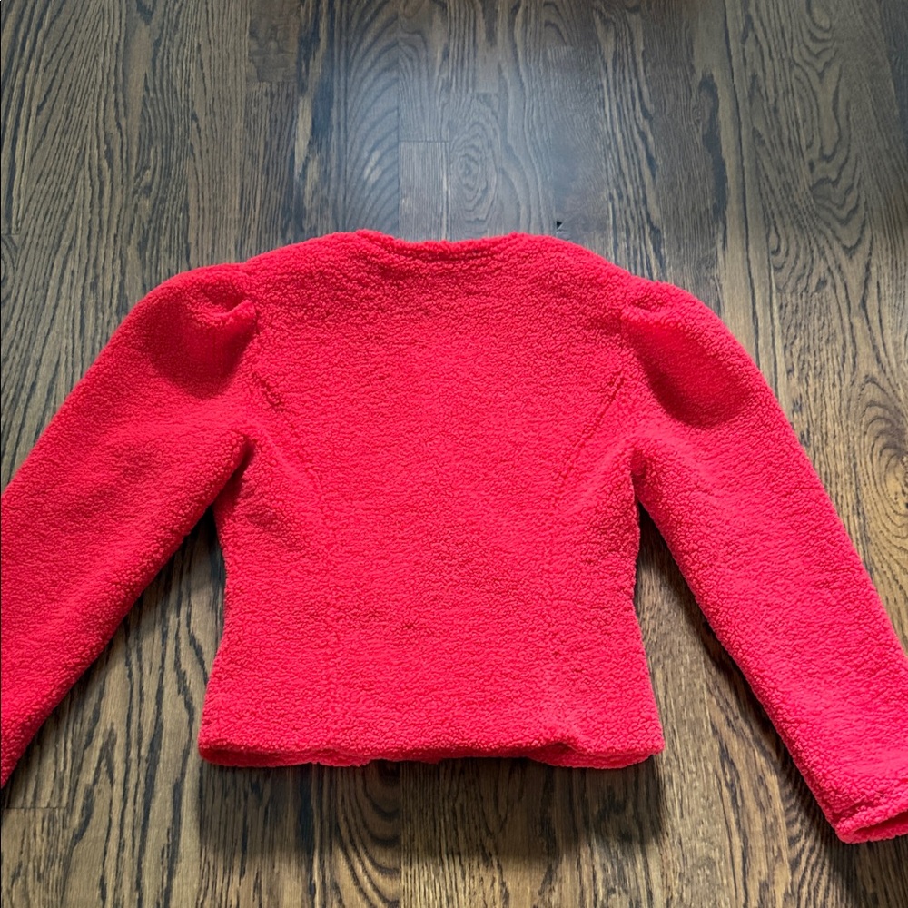 Red Button-Up Jacket - Picture 3 of 5